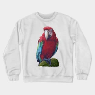 Scarlet Macaw - Digital illustration Crewneck Sweatshirt